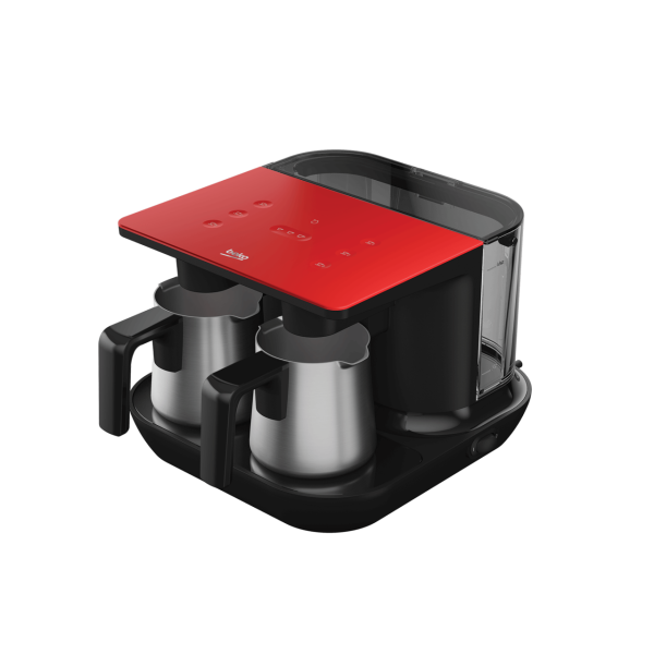 Beko TKM 8961 K Keyf Kırmızı Çelik İkili Kahve Makinesi