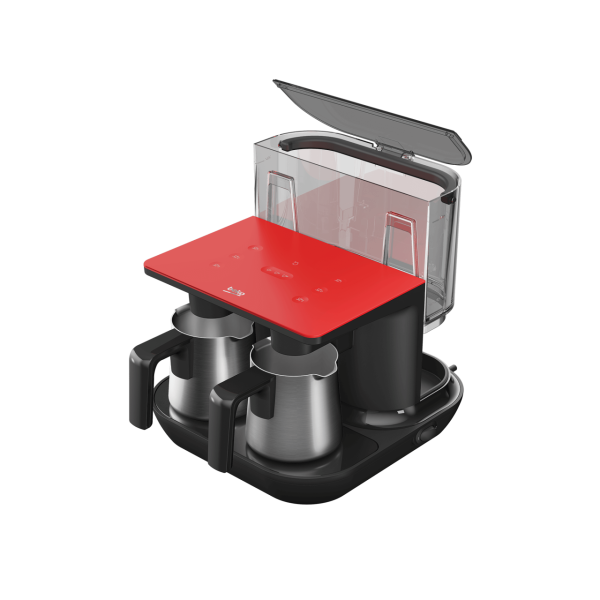 Beko TKM 8961 K Keyf Kırmızı Çelik İkili Kahve Makinesi