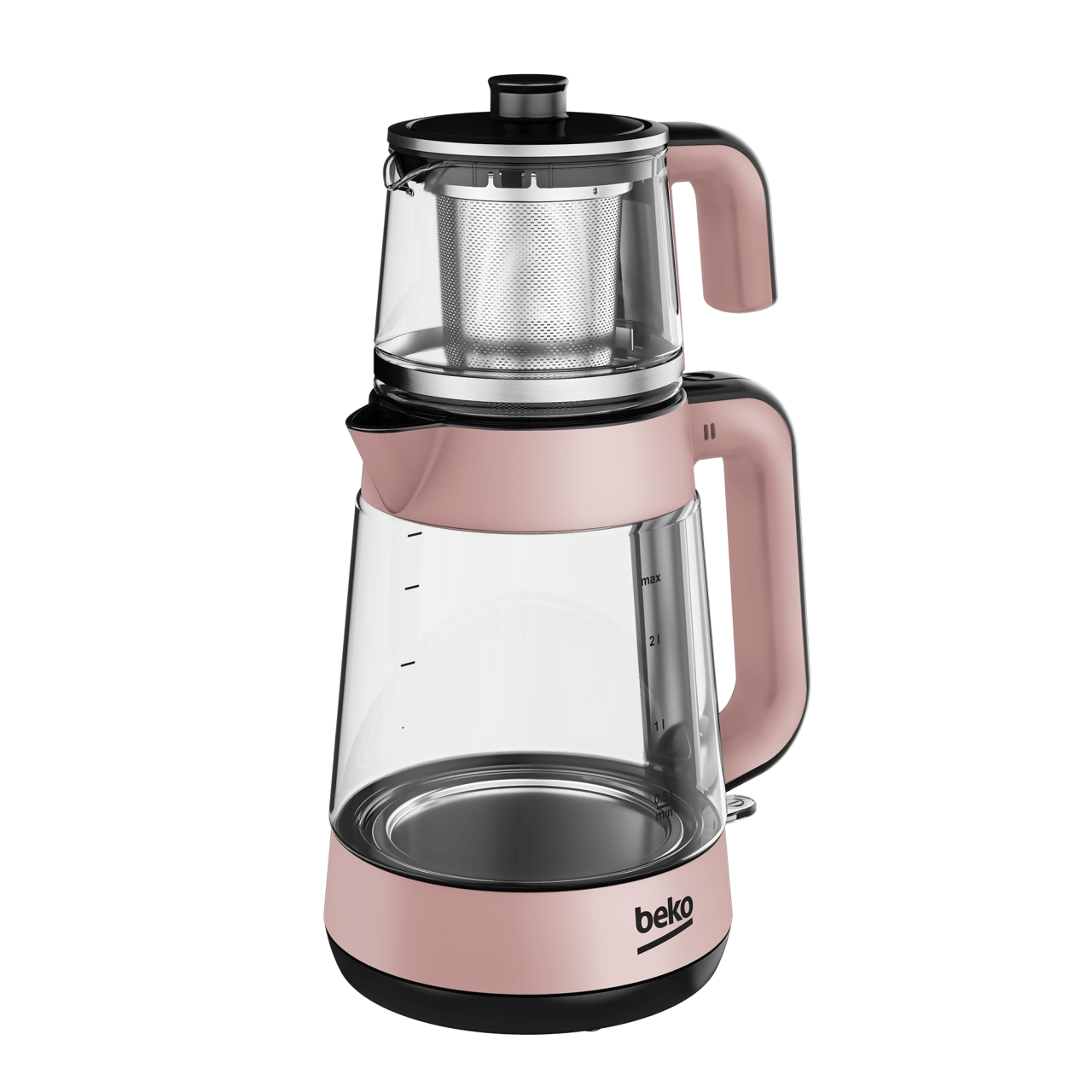 Beko CM 5964 R Floral Rose 1900 W Cam Demlikli Çay Makinesi