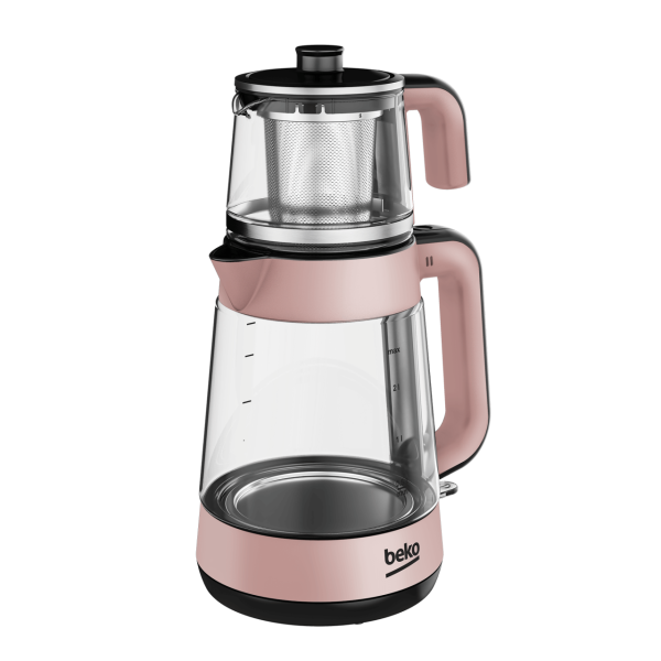 Beko CM 5964 R Floral Rose 1900 W Cam Demlikli Çay Makinesi