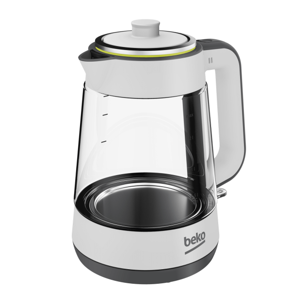 Beko CM 5964 Floral Beyaz 1900 W Cam Demlikli Çay Makinesi