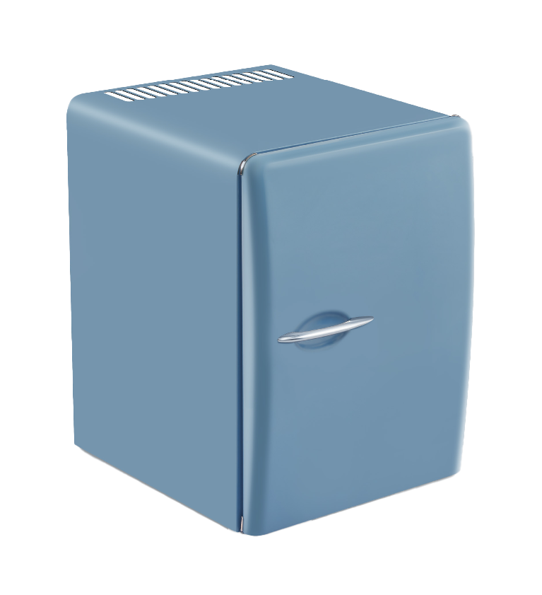 Beşyıldız Mavi Retro Blok Kapı Minibar 35 Lt