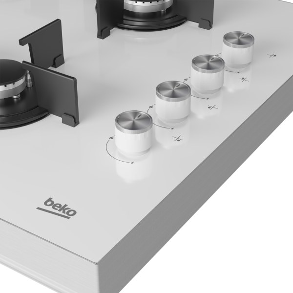 Beko BSTOC 827 B Beyaz Cam Set Üstü Ocak
