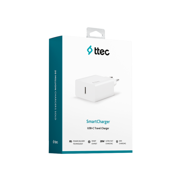 Ttec SmartCharger 2SCS22B 20 W PD Type-C Seyahat Hızlı Şarj Aleti