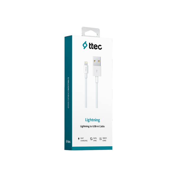 Ttec Lightning 1 m 2DK7508B Beyaz iPhone Şarj Kablosu