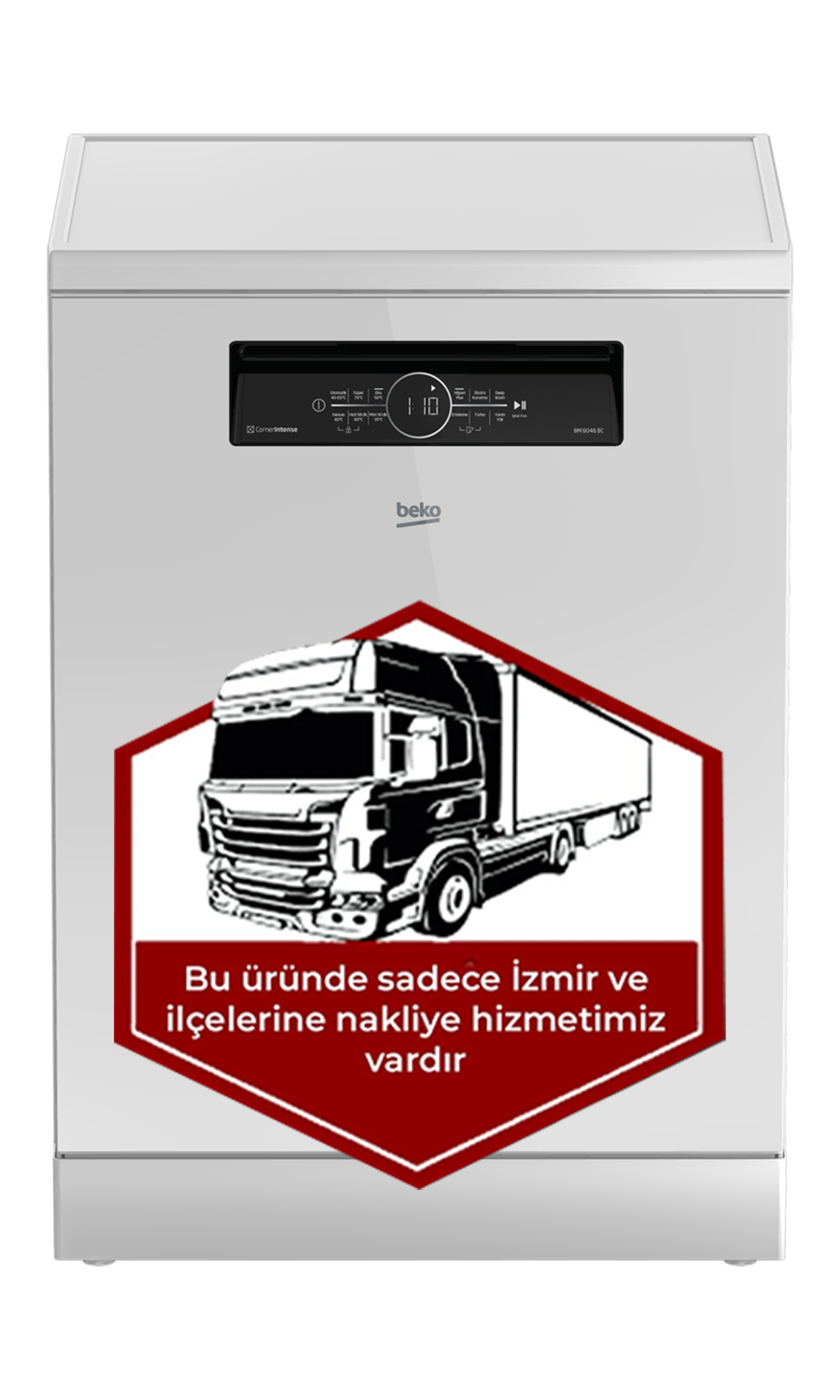 Beko BM 6046 BC 6 Programlı Beyaz Cam Bulaşık Makinesi